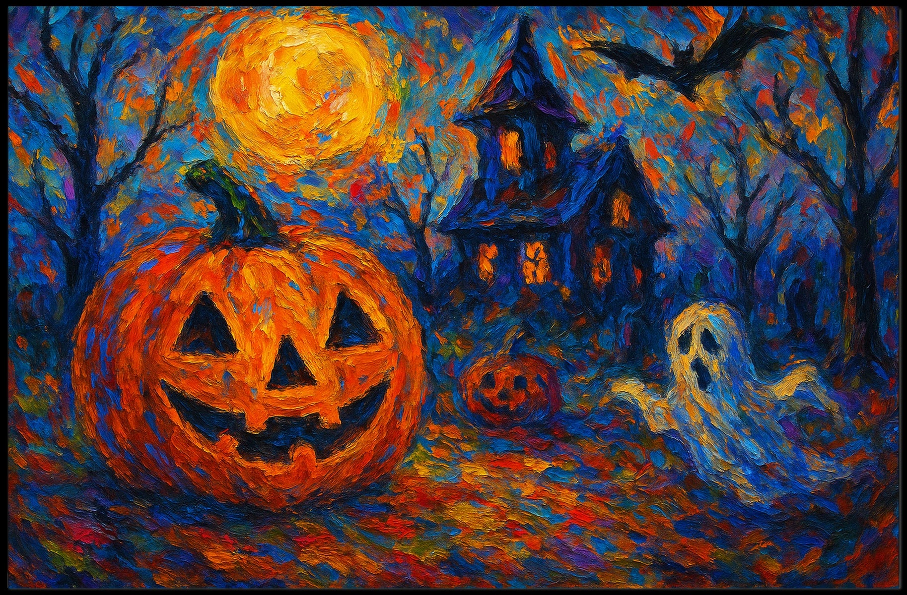 Halloween Night Fantasy Gothic Wanderlust Poster