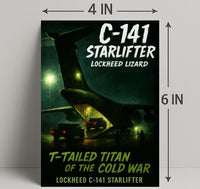 Lockheed C-141 Starlifter T-Tailed Titan Poster PosterGoat