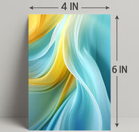 Abstract Waves Of Color Abstract Poster