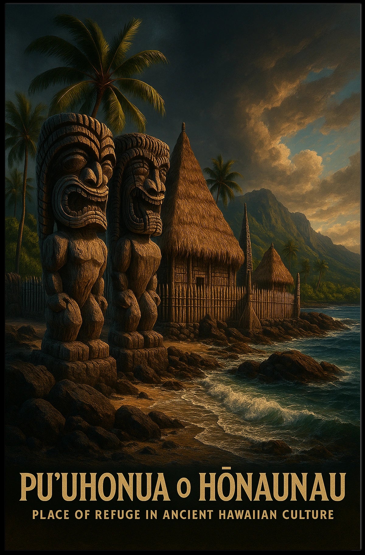 PuUhonua O Hōnaunau Place Of Refuge Poster