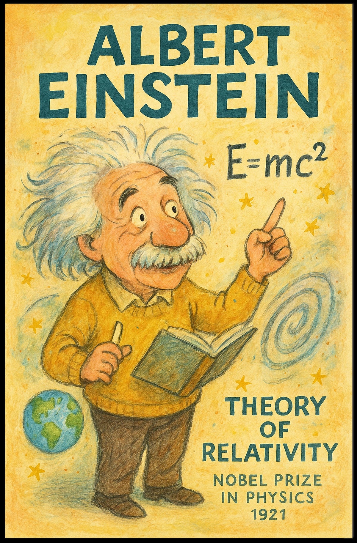 Albert Einstein Theory Of Relativity Poster