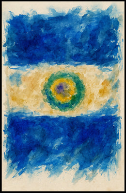 Abstract Watercolor Flag Abstract Poster