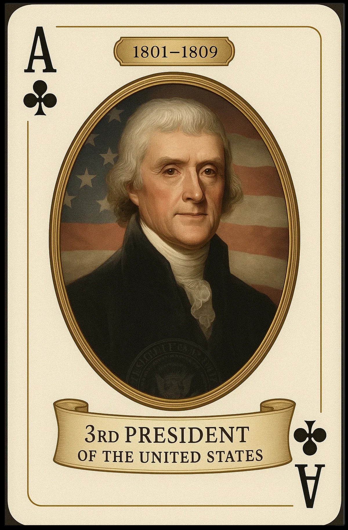 Jefferson Third President of the United States Poster