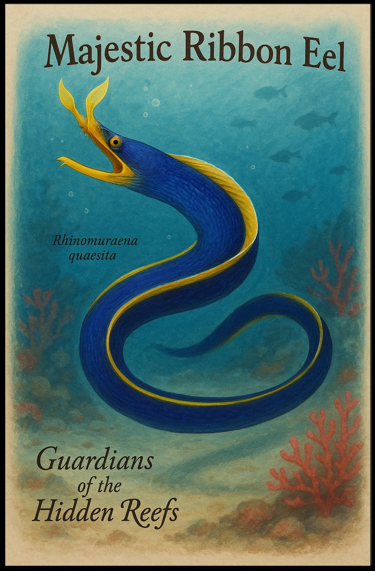Majestic Ribbon Eel Poster