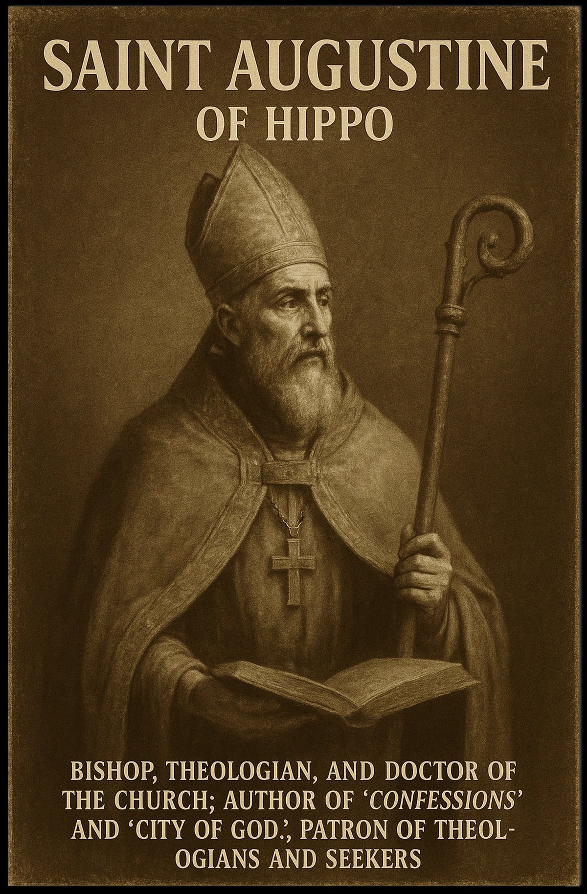Saint Augustine Of Hippo Poster
