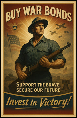 Invest in Victory War Bonds Poster