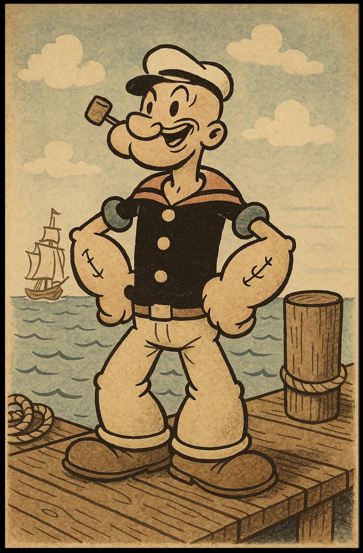 Popeye 1929 Art Poster POP-250