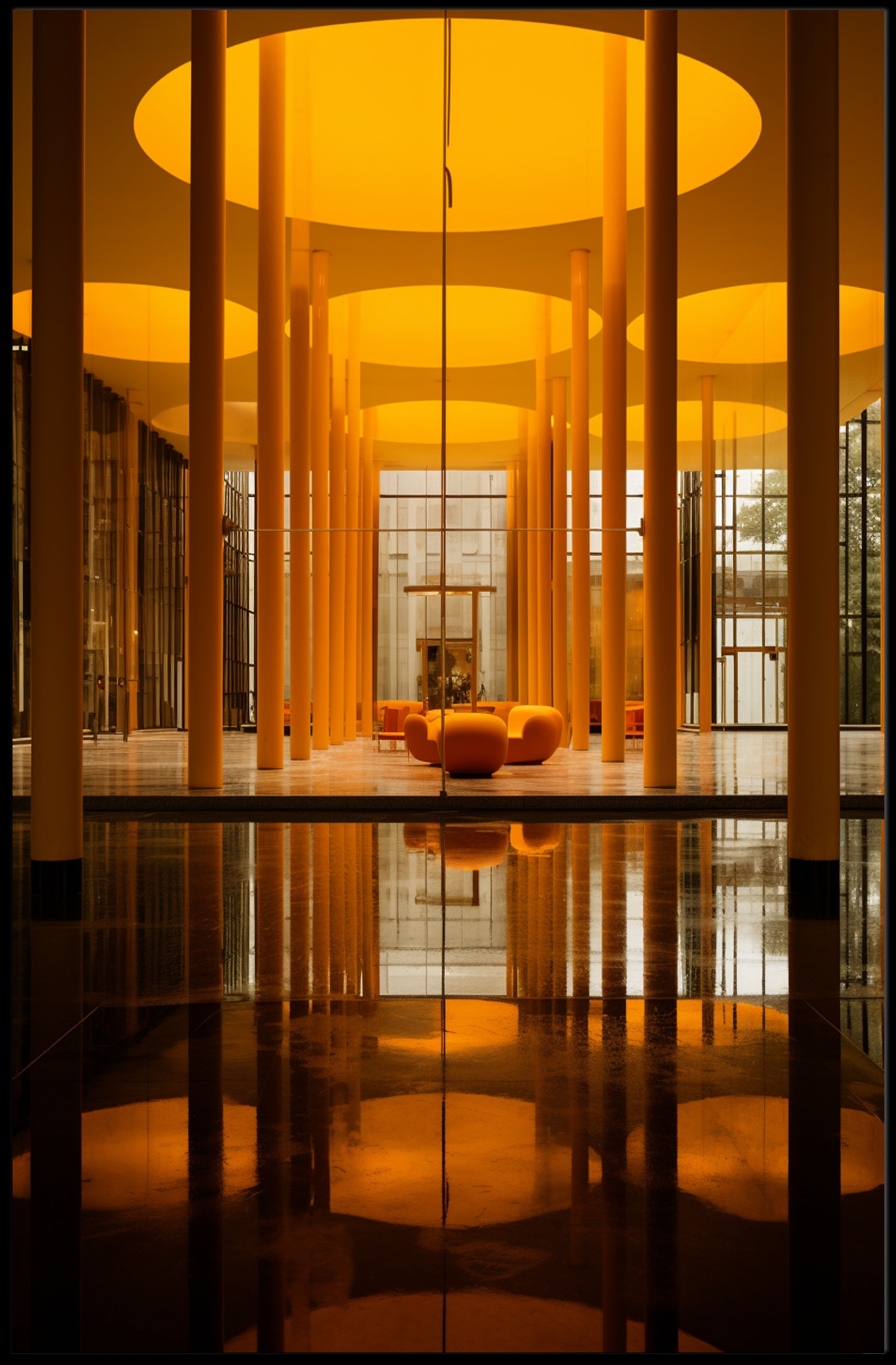 Modern Architectural Elegance Modern Poster
