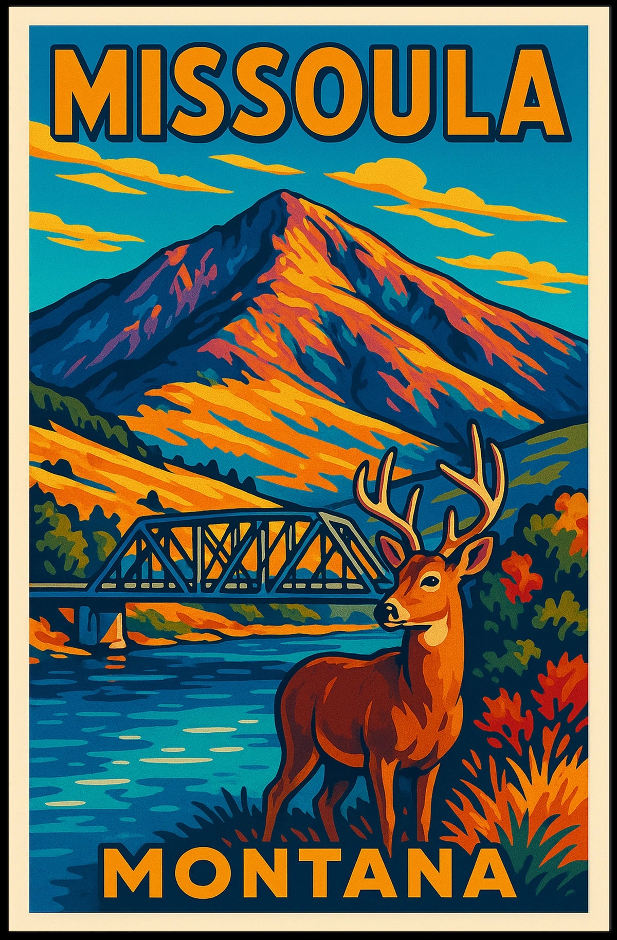 Missoula Montana Poster