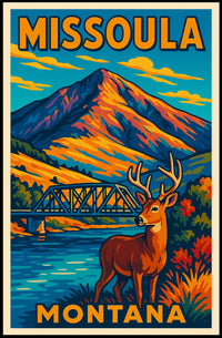 Missoula Montana Poster