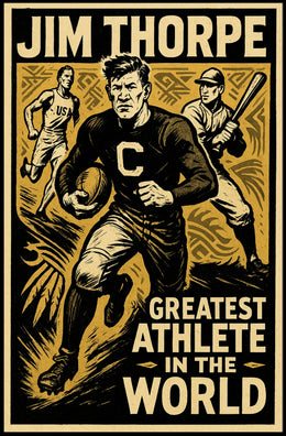 Jim Thorpe Legendary Athlete Tribute Poster