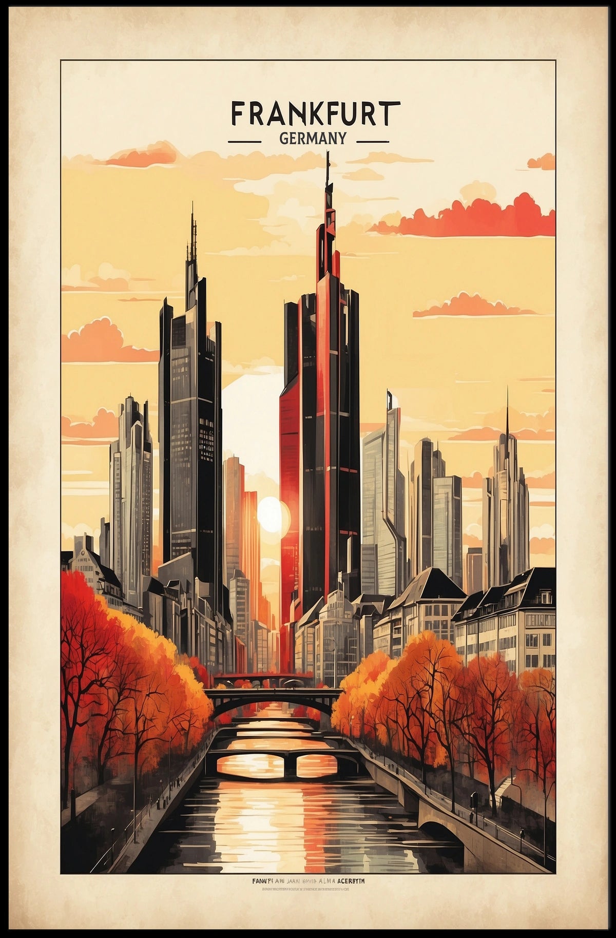 Frankfurt Skyline Poster
