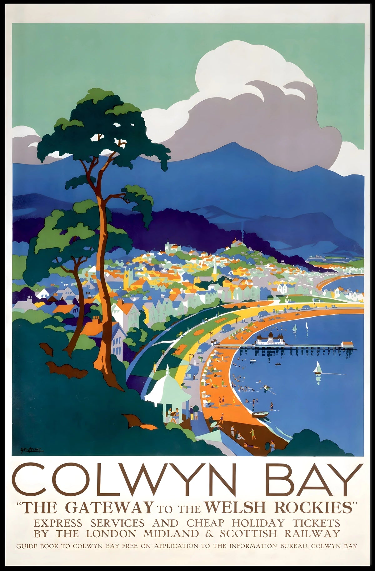 Colwyn Bay Gateway To The Welsh Poster