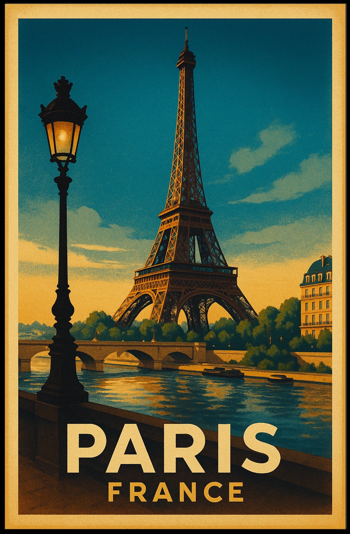 Paris, France Travel Poster