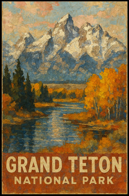 Grand Teton National Park Majestic Alpine Landscape Wanderlust Nature Enthusiast Poster