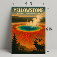Yellowstone Natures Living Laboratory Poster PosterGoat