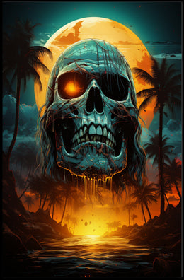 Skull Island Sunset Poster
