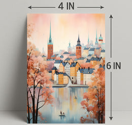 Autumn In The Cityscape Poster