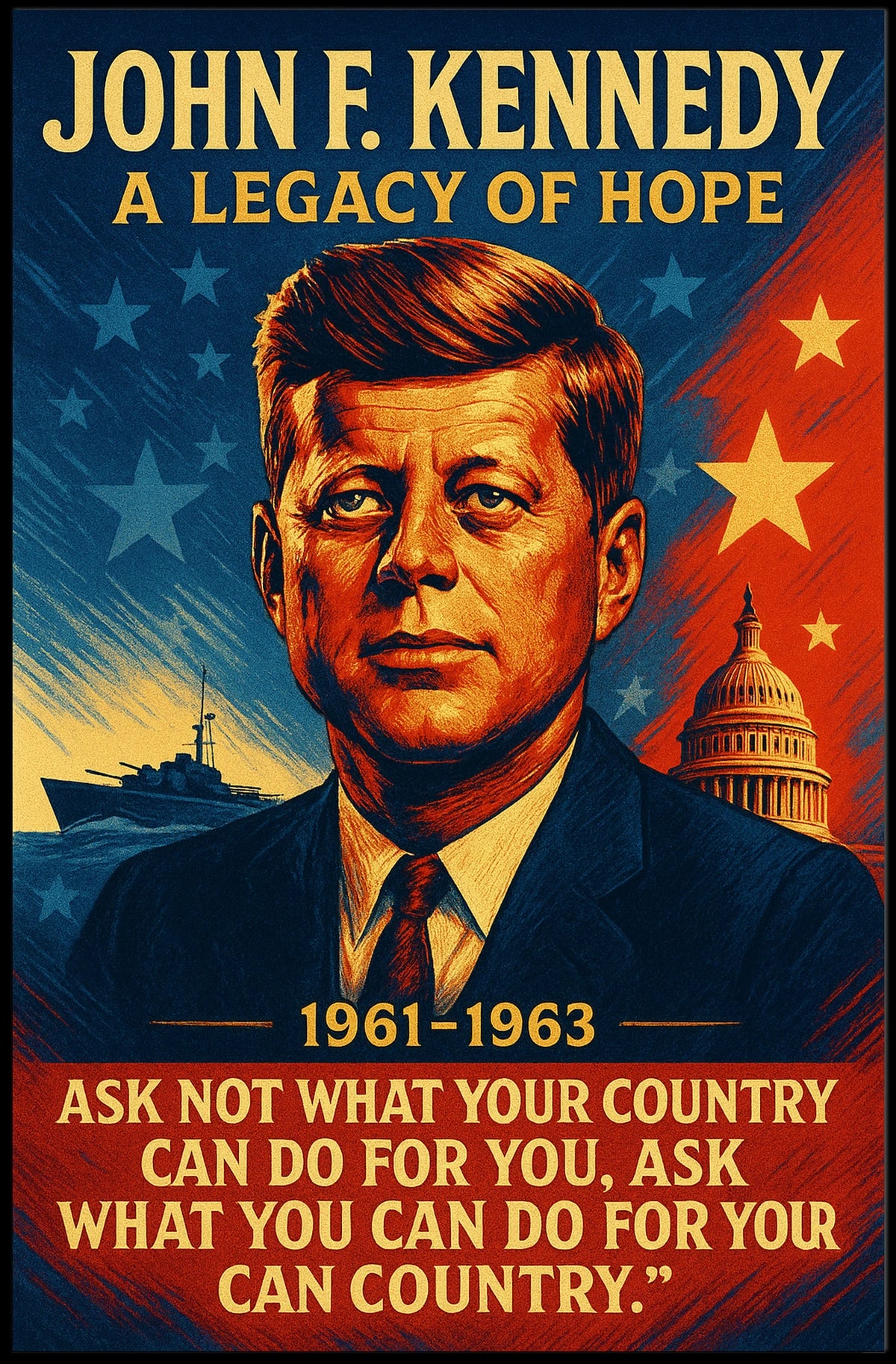 John F. Kennedy – A Legacy of Hope Poster