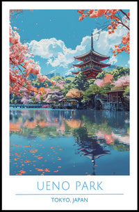 Tranquil Beauty of Ueno Park Poster