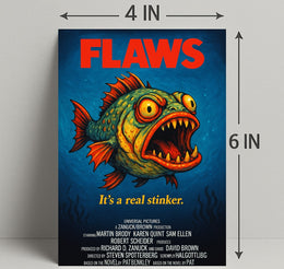 Flaws A Parody Deep Dive Poster PosterGoat