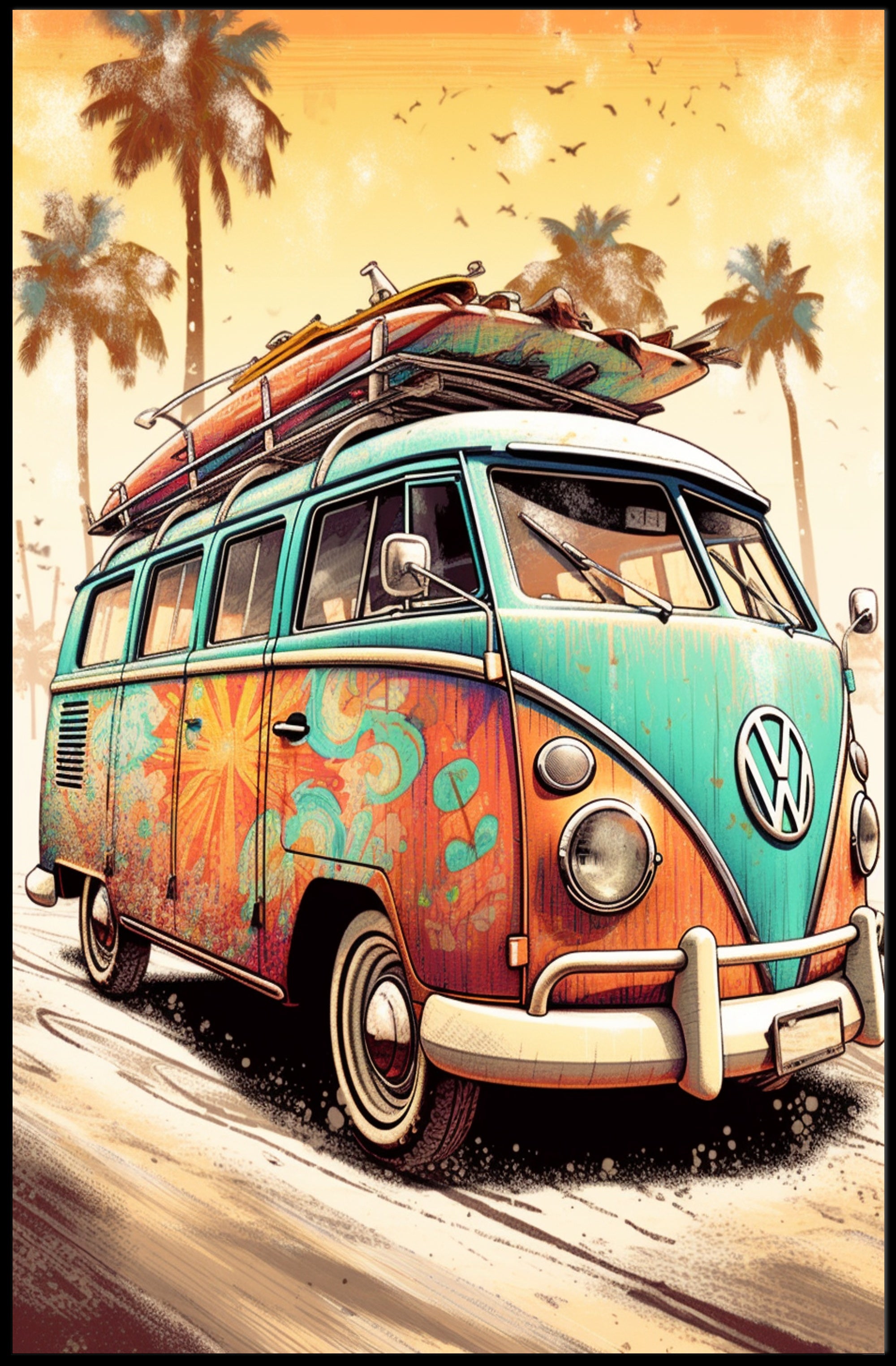 Vintage Surf Adventure Poster