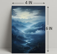 Mystical Mountain Valley Poster