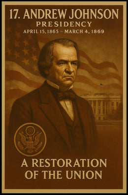 Andrew Johnson Historic Legacy Presidential Poster