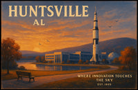 Huntsville Travel Poster Where Innovation Shines