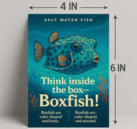 Think Inside the BoxBoxfish Poster PosterGoat