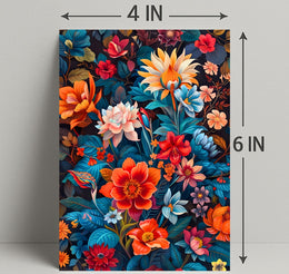 Vibrant Floral Symphony William Morris Art Poster