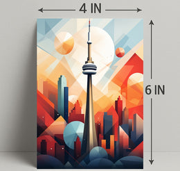 Geometric Cityscape Poster