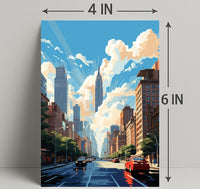 Urban Skyline Serenity Poster