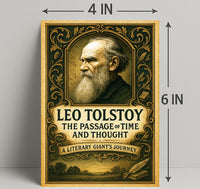 Leo Tolstoy The Passage of Time and Thought Poster PosterGoat