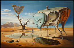 Surreal Dreamscape in a Desert Artistic Poster