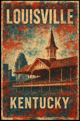 Louisville Kentucky Skyline Travel Urban Life Photography Realism Cultural Heritage Downtown Louisville Poster