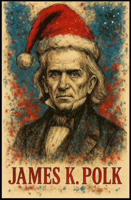 James K. Polk 11th President of the United States Christmas SeriesPoster