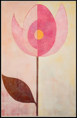 Abstract Floral Poster Modern Botanical Wall Art