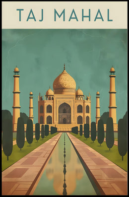 Taj Mahal Agra India's Heritage Masterpiece Cultural Poster
