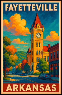 Fayetteville, Arkansas Scenic Poster