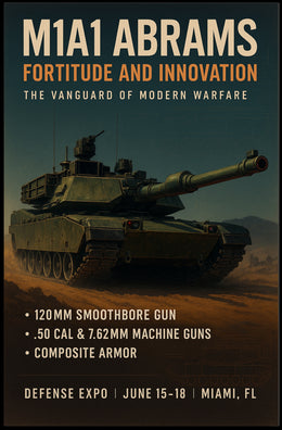 M1A1 Abrams Fortitude and Innovation Poster