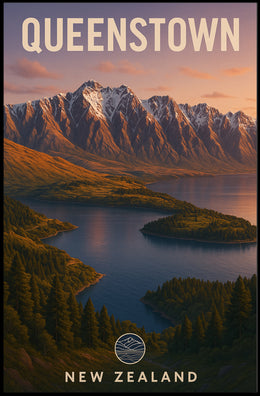 Queenstown, New Zealand Poster PosterGoat