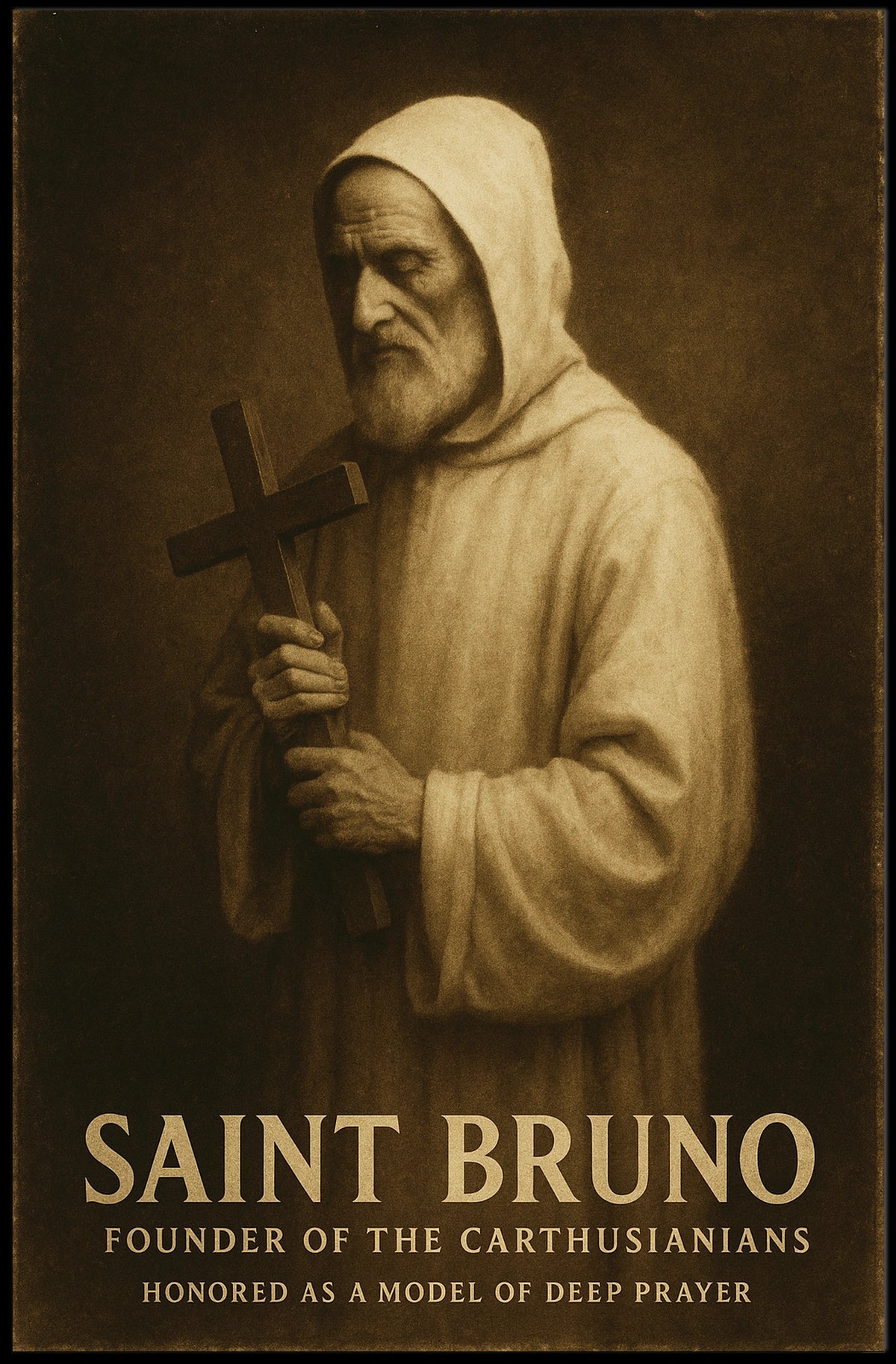 Saint Bruno Founder Of The Carthusians Poster