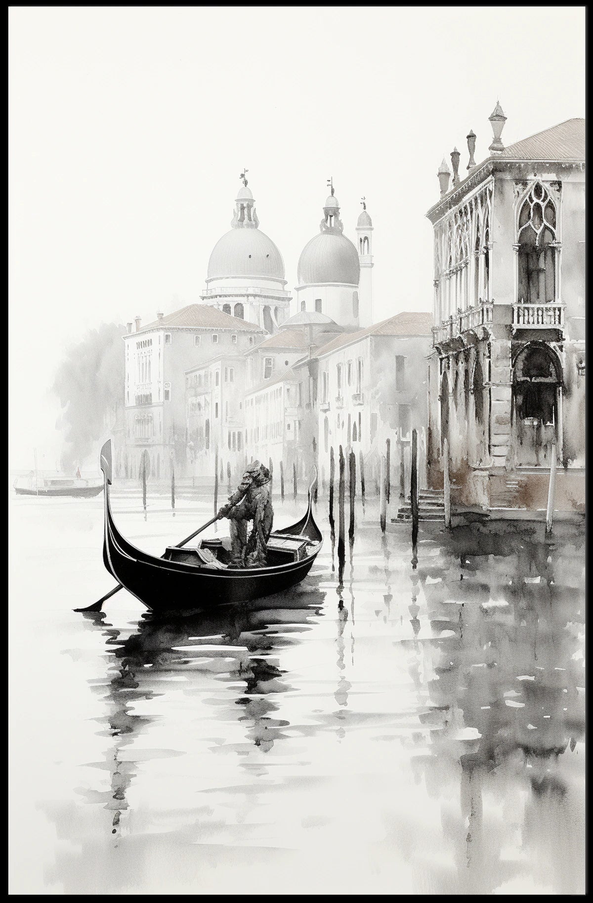 Venetian Gondola Adventure: Exquisite Cultural Heritage Poster