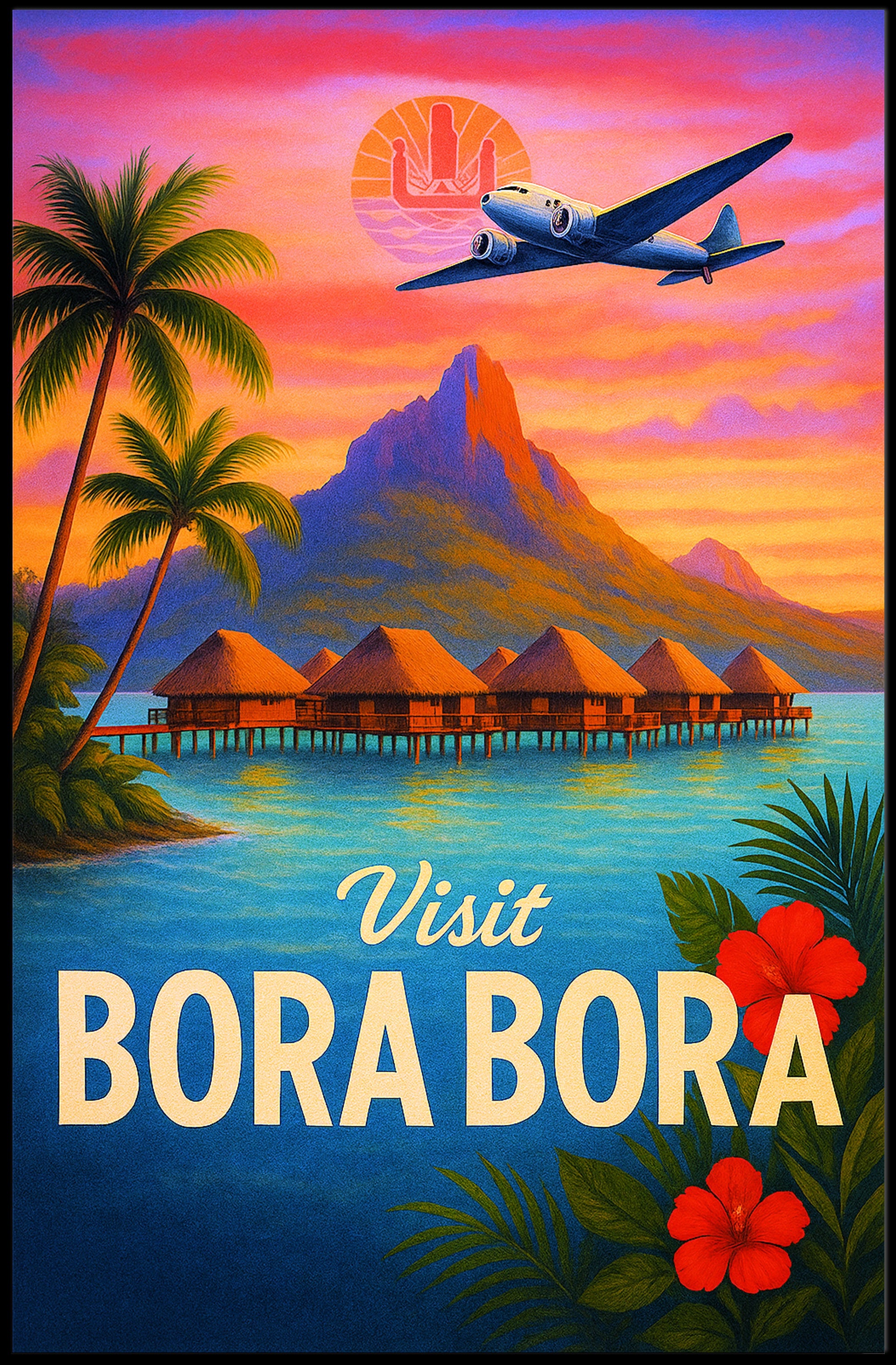 Visit Bora Bora Poster PosterGoat