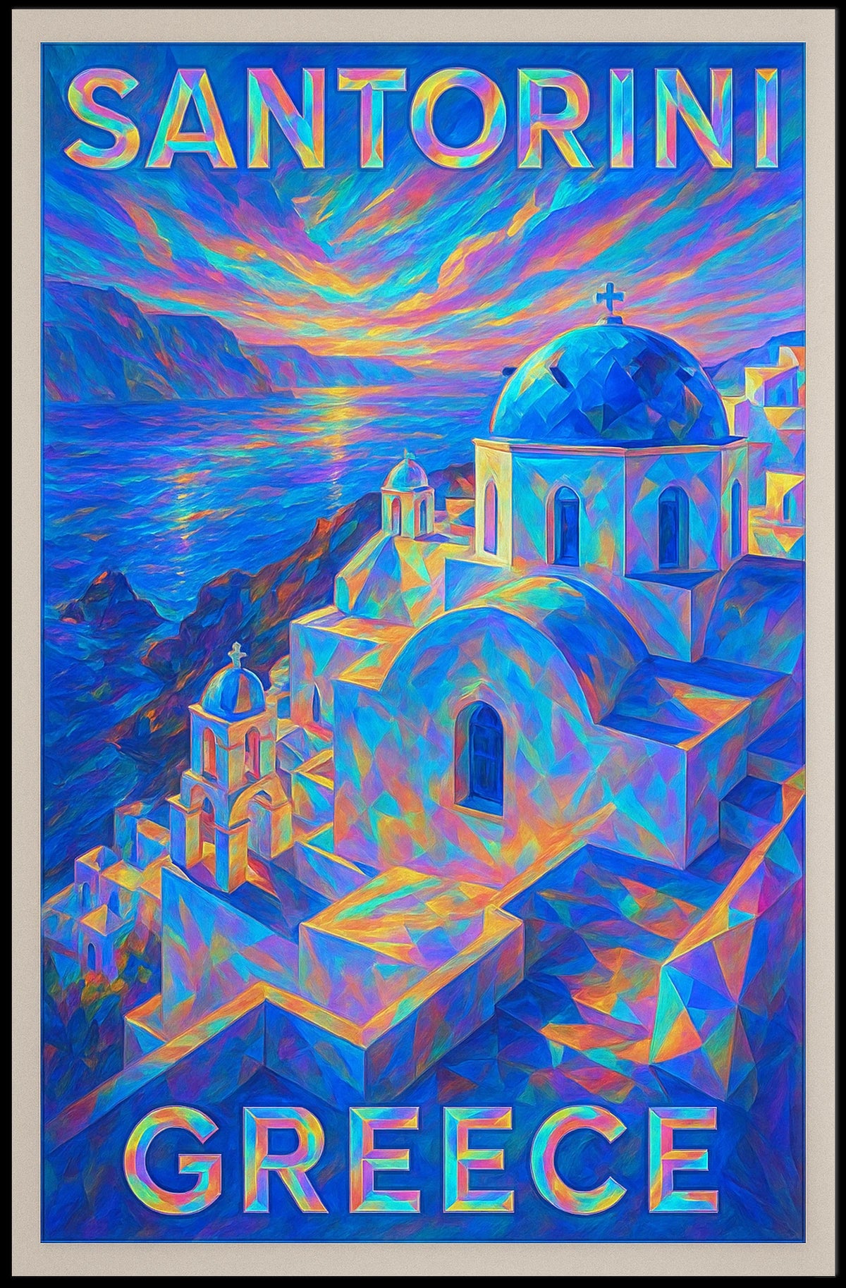 Santorini, Greece Poster