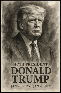 Donald Trump 47th President Poster