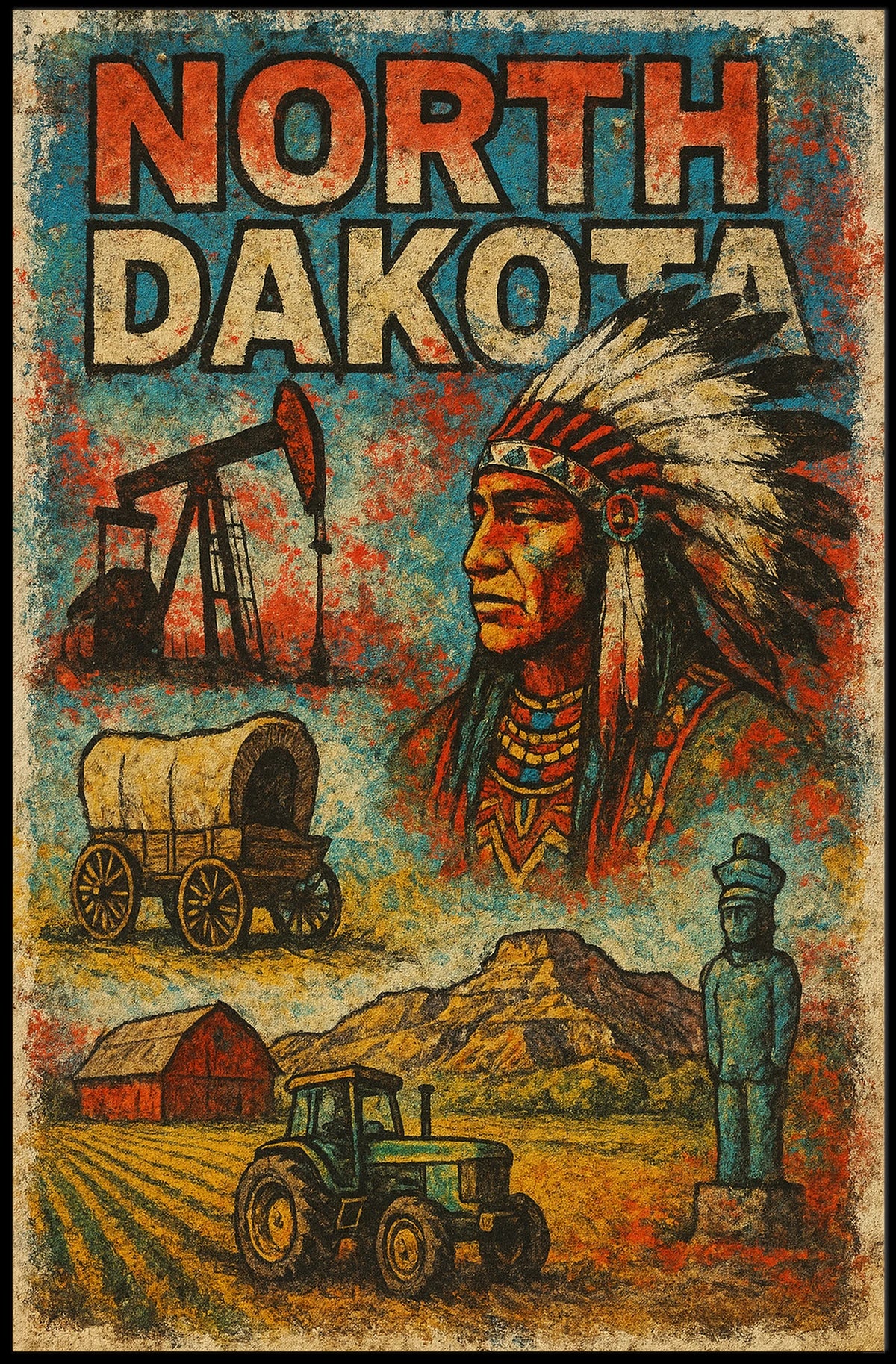 North Dakota Heritage Poster