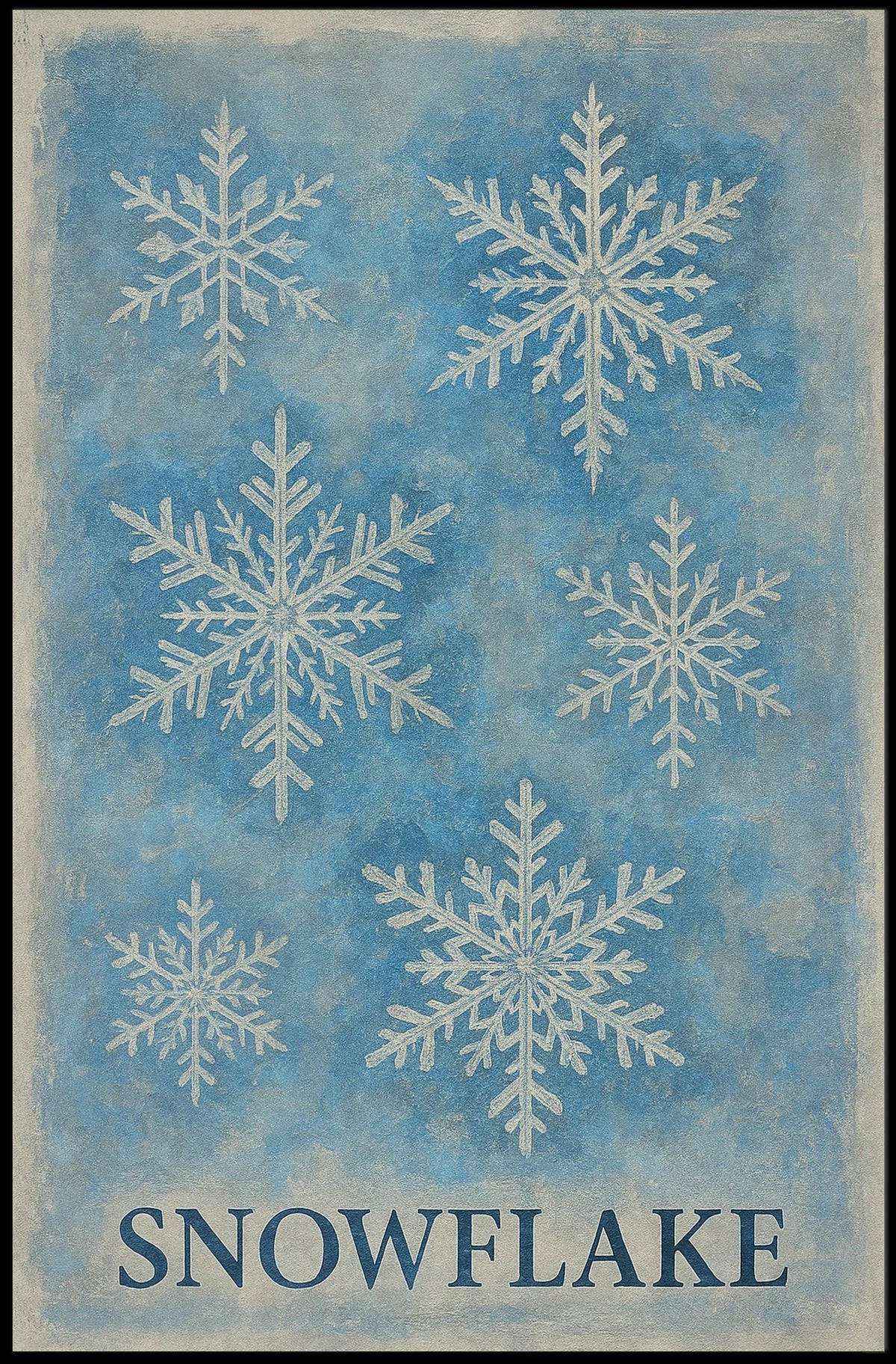 Snowflake Art Poster