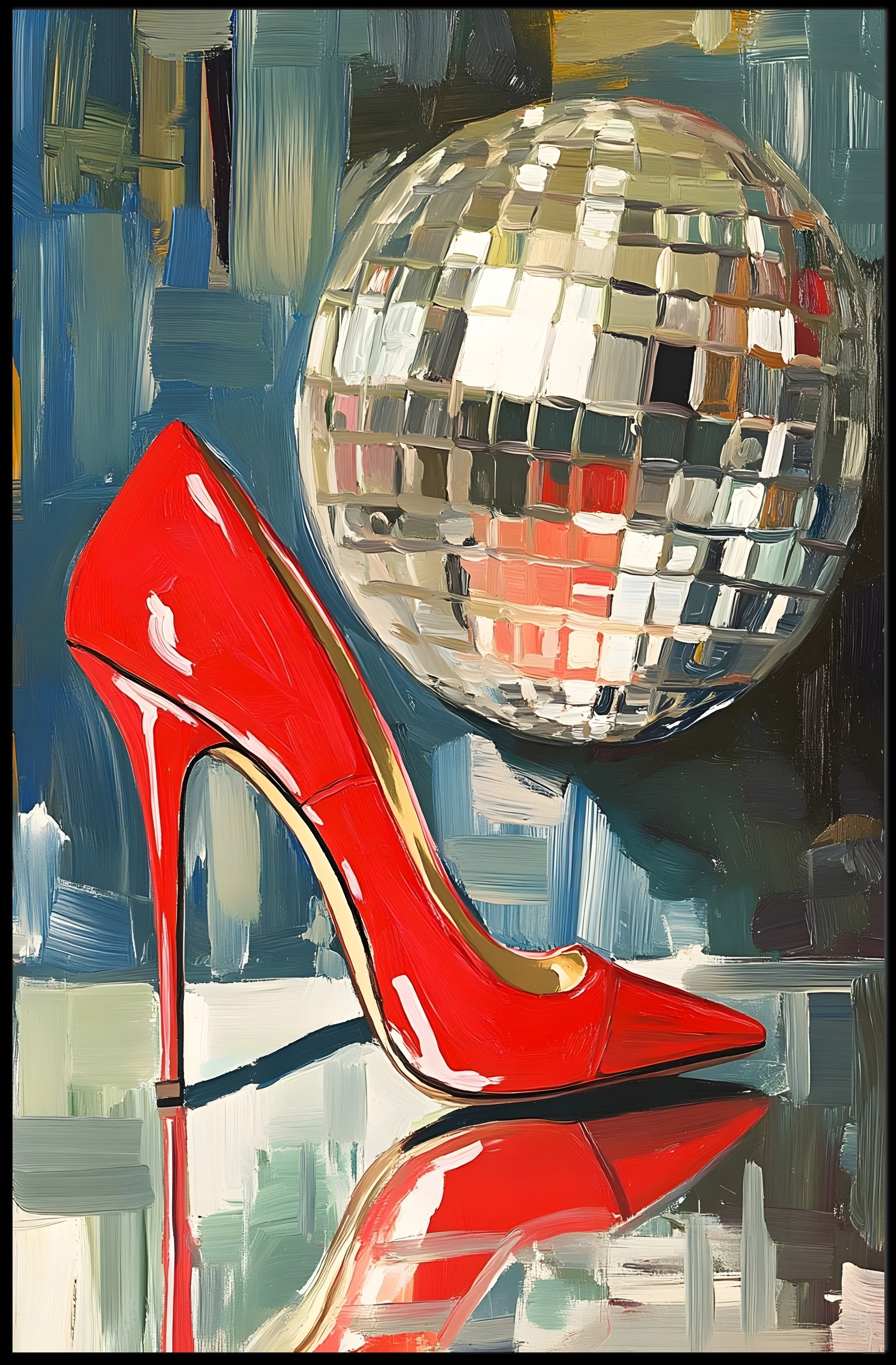 Disco Glamour Retro Poster Wall Art For Decor